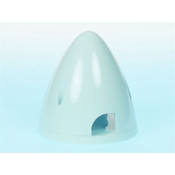 3.0in White 3-Blade Spinner