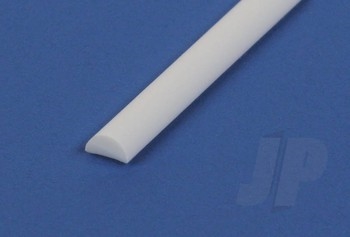 14in (35cm) Half Round Strip .080in (4 per pack)