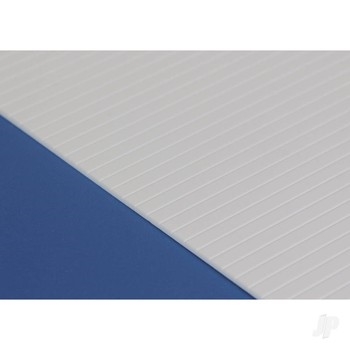 12x24in (30x60cm) V-Groove Siding Sheet .040in (1.0mm) Thick .125in Spacing (1 sheet per pack)