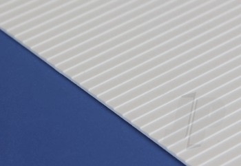 6x12in (15x30cm) Clapboard Siding Sheet .040in (1.0mm) Thick .100in Spacing (1 Sheet per pack)