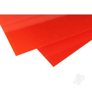 [9901] 6"" x 12"" Transparent Coloured Sheet .010"" Thick RED (2 sheets per pack)