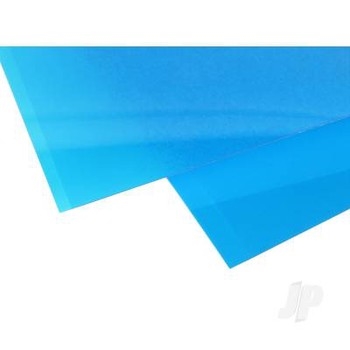 [9902] 6"" x 12"" Transparent Coloured Sheet .010"" Thick BLUE (2 sheets per pack)