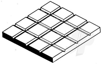 6x12in (15x30cm) Sidewalk Sheet .040in (1.0mm) Thick 3/8x3/8in Spacing (1 Sheet per pack)
