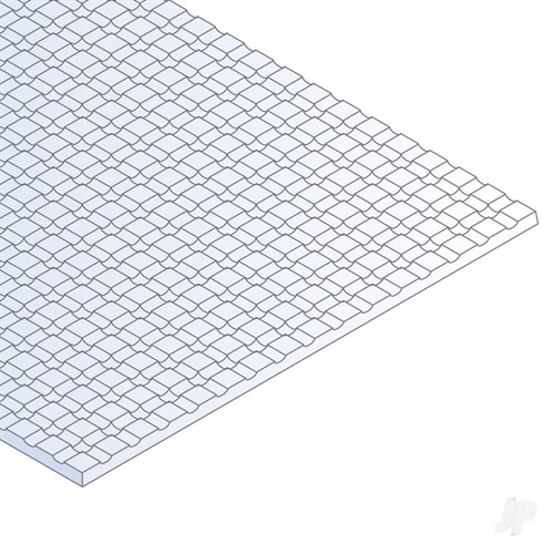 6x12in (15x30cm) Square Tile Sheet .040in (1.0mm) Thick 1/8x1/8in Spacing (1 Sheet per pack)