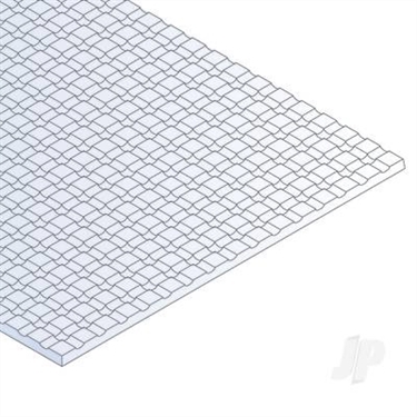 6x12in (15x30cm) Square Tile Sheet .040in (1.0mm) Thick 1/4x1/4in Spacing (1 Sheet per pack)