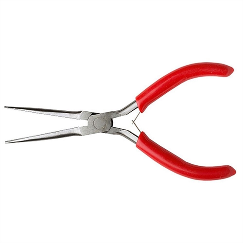 6in Spring Loaded Soft Grip Plier Long Needle Nose Carded