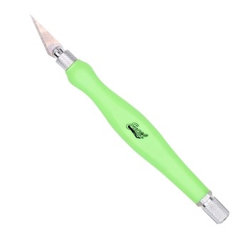K26 Contoured Rubberized Grip Knife Neon Green