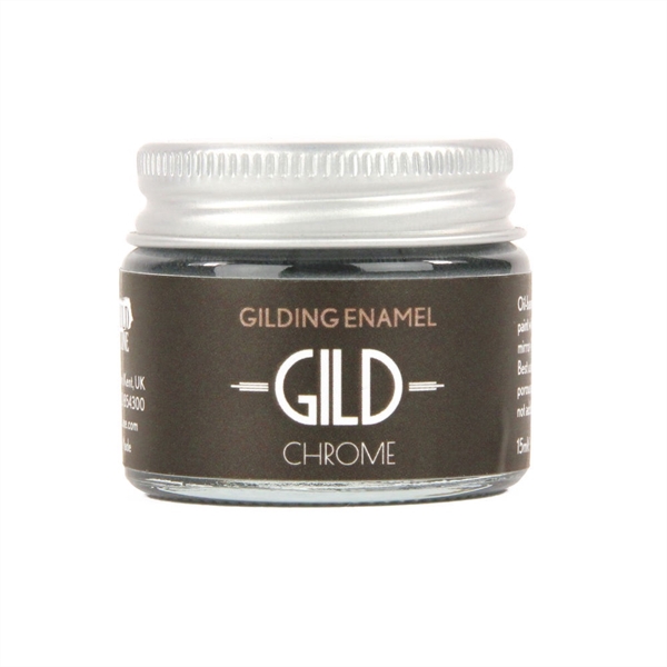 GILD Gilding Enamel Paint, Chrome (15ml Jar)