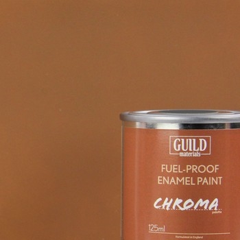 Chroma Enamel Fuelproof Paint Matt Dark Earth 125ml Tin