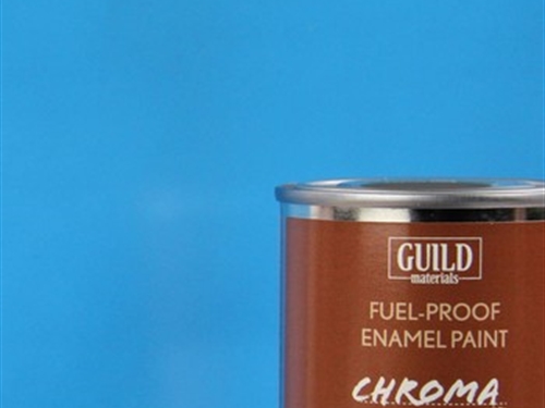 Chroma Enamel Fuelproof Paint Gloss Light Blue 125ml Tin