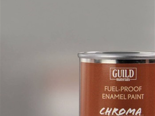 Chroma Enamel Fuelproof Paint Gloss Silver 125ml Tin