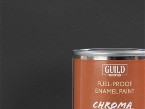 Chroma Enamel Fuelproof Paint Matt Black 125ml Tin