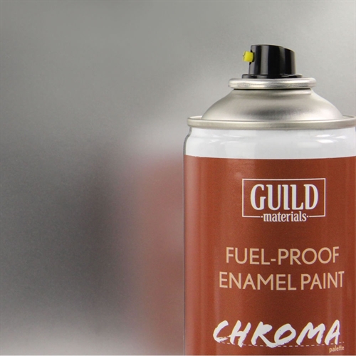 Chroma Enamel Fuelproof Paint Gloss Silver 400ml Aerosol