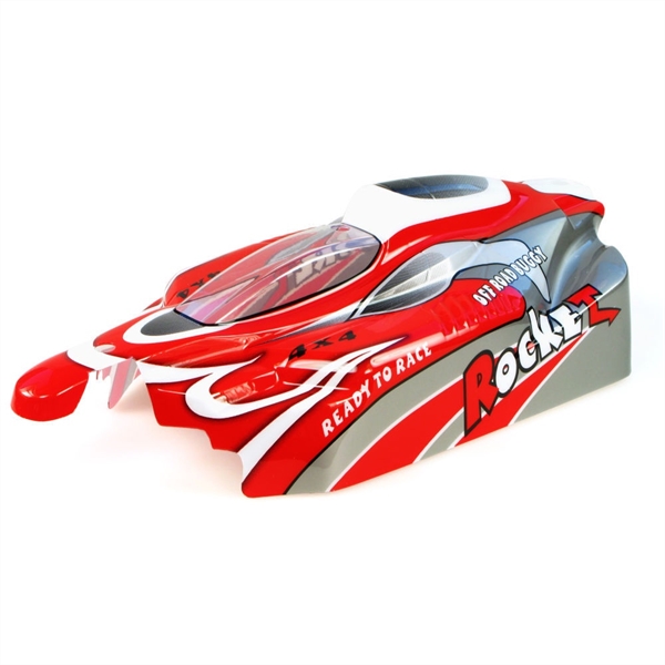 B001 Off Road Buggy Body (Rocket) (Red)