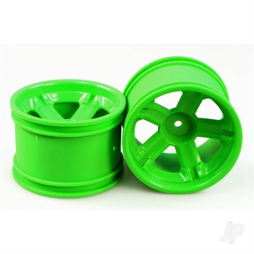SPOKE WHEEL RIM GREEN PAIR