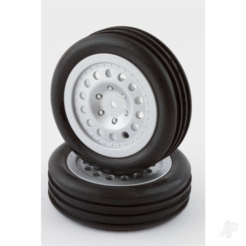 Tire and Wheel Set, Front, Silver, Premounted (Criterion)