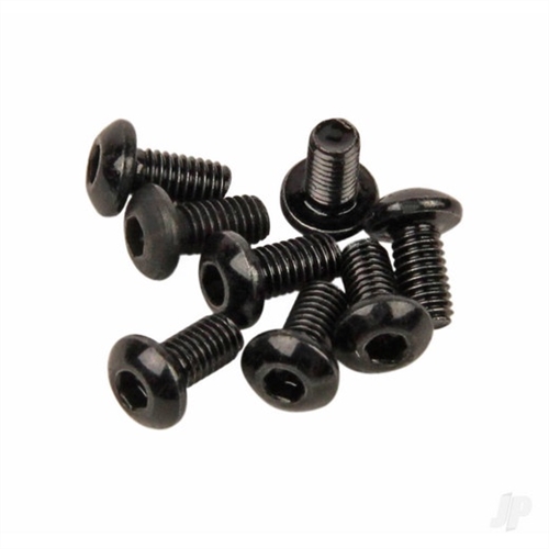 M3 Button Head Screws Black (3x5mm) Allen Head 10pcs