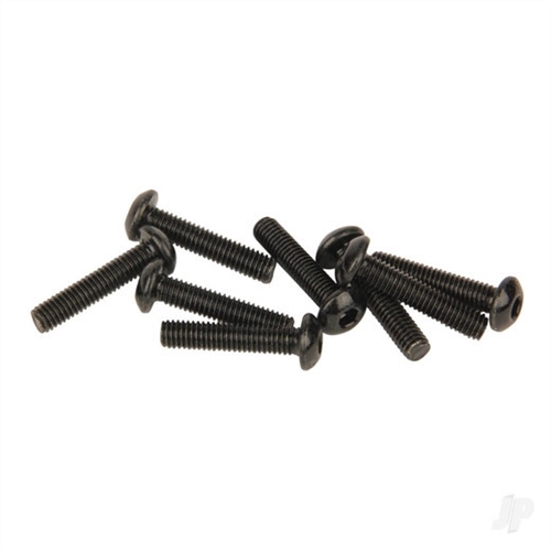 M3 Button Head Screws Black (3x14mm) Allen Head 8pcs