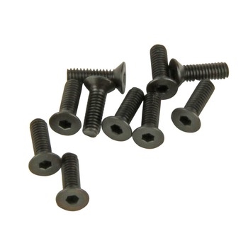 M2.5 Countersunk Screws Black (2.5x8mm) Allen Head 10pcs