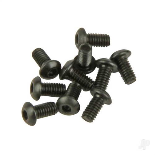 M2.5 Button Head Screws Black (2.5x4mm) Allen Head 10pcs