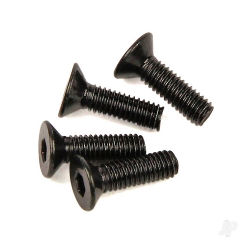 M3 Countersunk Screws Black 3x10mm Allen Head 10pcs