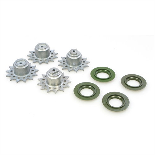 Snow Leopard Metal Drive Wheels Pair