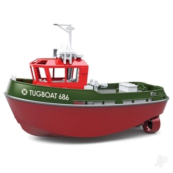 172 Mini Tugboat RTR Green 230mm