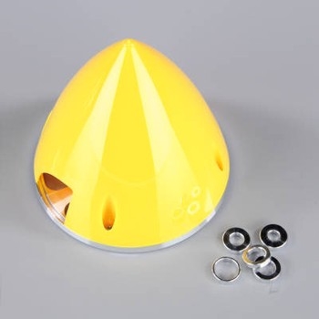 102mm Yellow Spinner with Aluminium Back Plate