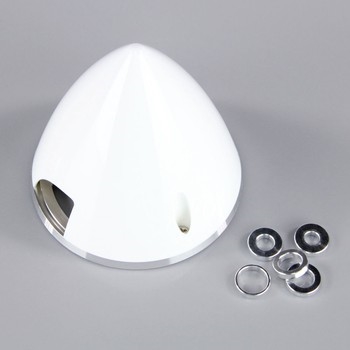 38mm White Spinner (with Aluminium Back Plate)