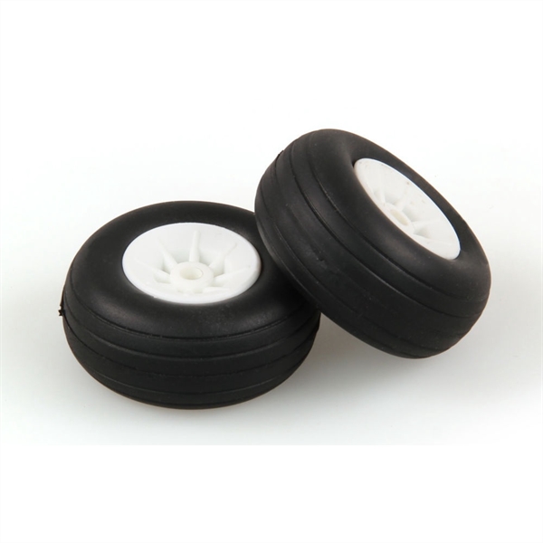 1.1/2in - (37mm) White Wheels (2pcs)