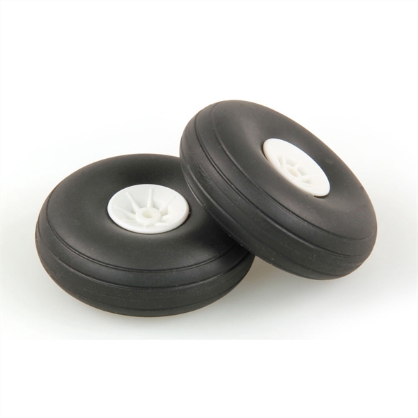 2.1/4in - (56mm) White Wheels (2pcs)