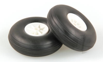 2.1/2in - (63mm) White Wheels (2pcs)