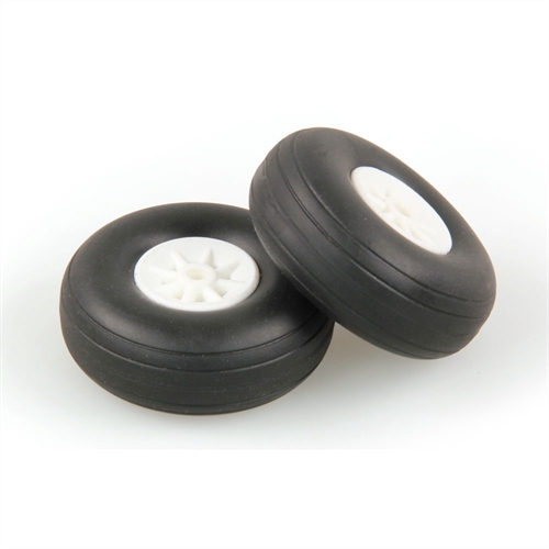 134in - 44mm White Wheels 2pcs
