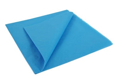 Mediterranean Blue Lightweight Tissue Covering Paper, 50x76cm, (5 Sheets)