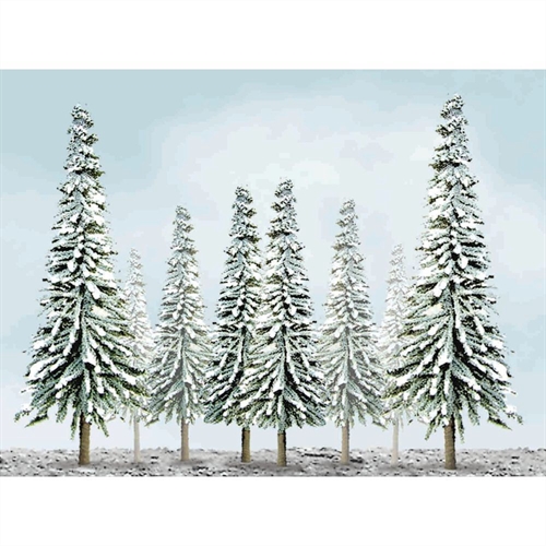 92007 Scenic-Snow Pine, 4"" to 6"", HO-Scale, (24 per pack)