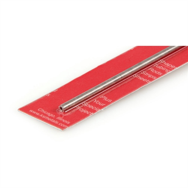 1/8x12in Round Stainless Steel Tube, .028in Wall