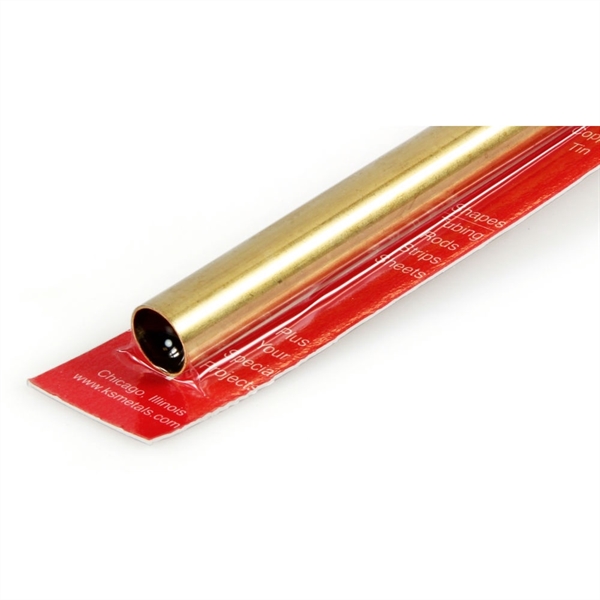 1/2x12in Round Brass Tube .014in Wall