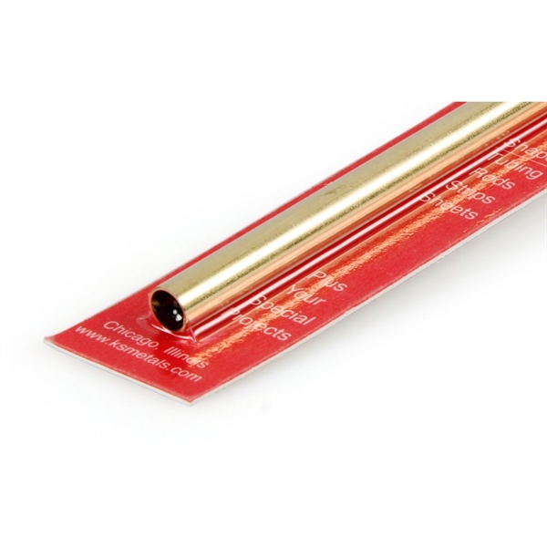 9/32x12in Round Brass Tube .014in Wall