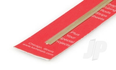 1/64x3/32x12in Brass Flat Bar (2pcs)