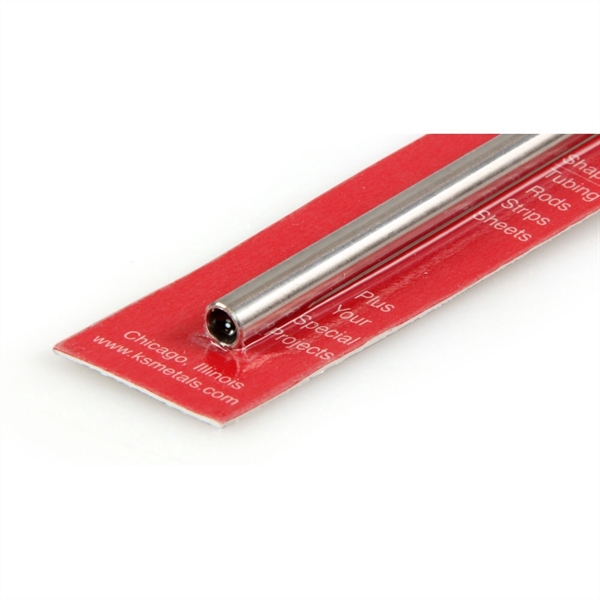 1/4x12in Round Stainless Steel Tube, .028in Wall