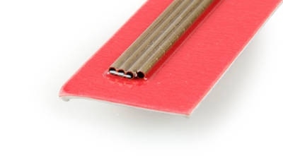 2x300mm Round Brass Tube, .225mm Wall (4pcs)