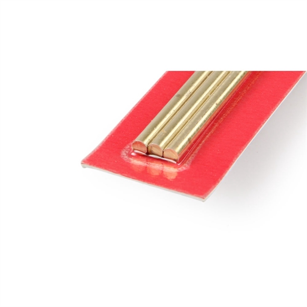 3.5x300mm Round Brass Rod (3pcs)