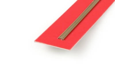 1x300mm Round Brass Tube, .225mm Wall (4pcs)