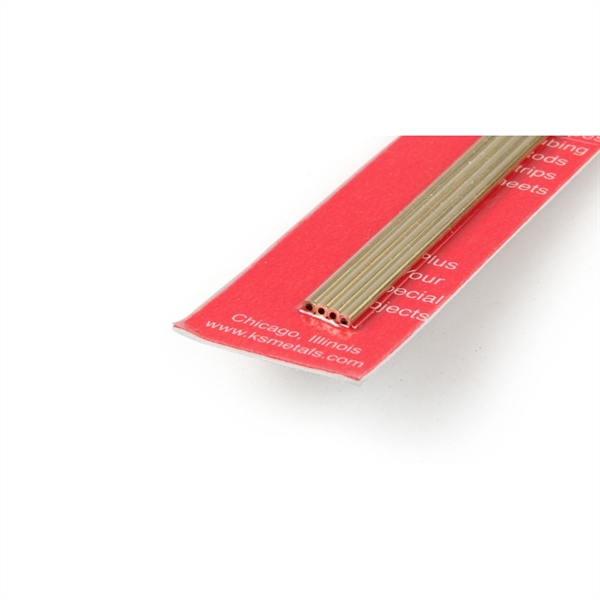 2x300mm Round Brass Tube, .45mm Wall (4pcs)