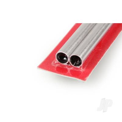 8x300mm Aluminium Round Tube, .45mm Wall (2pcs)
