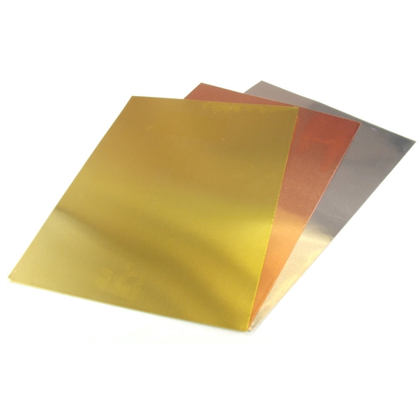 .005x7x5in Brass, Copper, Aluminium FoilPack (3pcs)