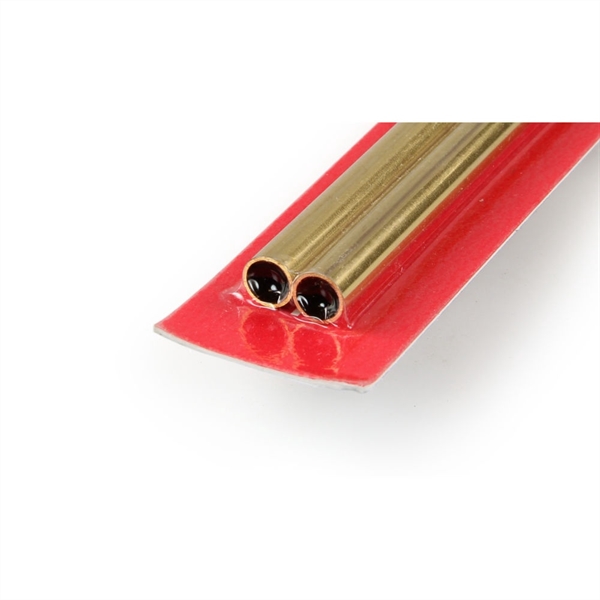 7x300mm Round Brass Tube, .45mm Wall (2pcs)