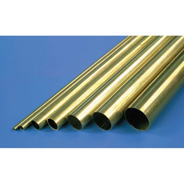 3/16in 36in Round Brass Tube, .014in Wall