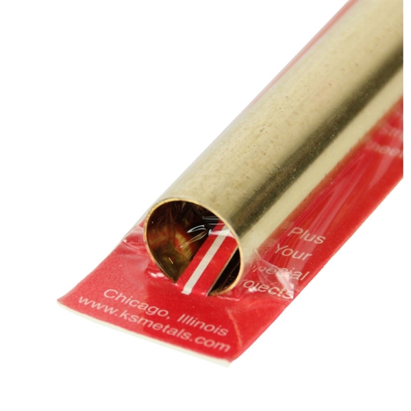 5/8x12in Round Brass Tube .014in Wall