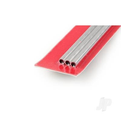 4x300mm Aluminium Round Tube, .45mm Wall (3pcs)